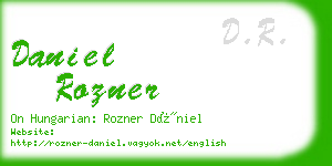 daniel rozner business card